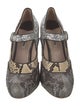 Miu Miu Snakeskin Printed Pumps