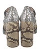 Miu Miu Snakeskin Printed Pumps