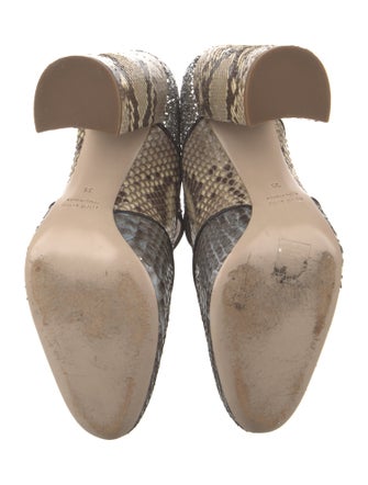 Miu Miu Snakeskin Printed Pumps