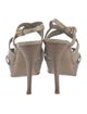 Miu Miu Leather Slingback Sandals