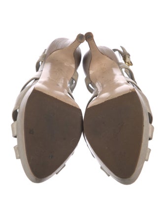 Miu Miu Leather Slingback Sandals