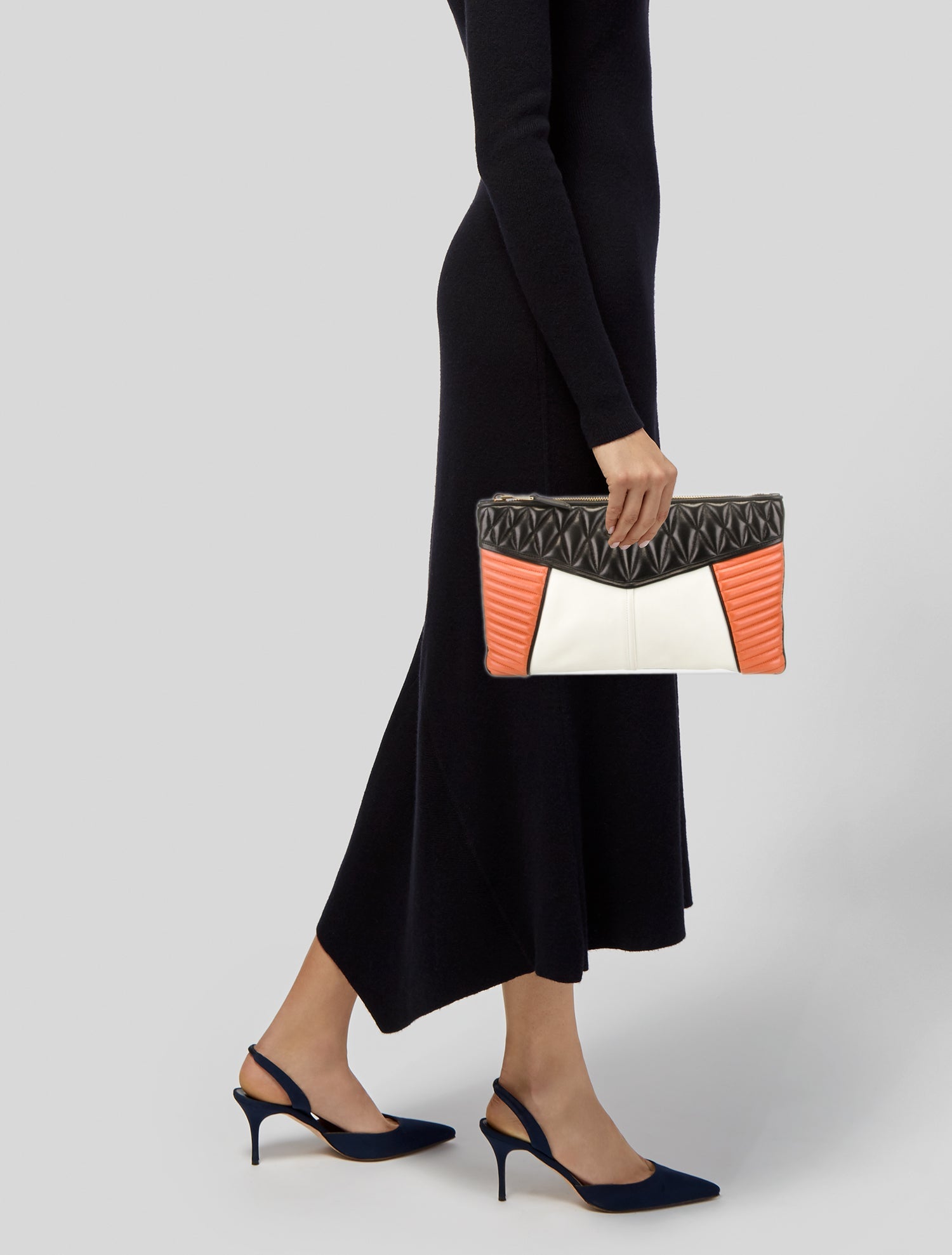 Miu Miu Leather Biker Clutch