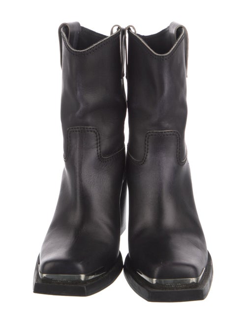 Miu Miu Leather Western Boots