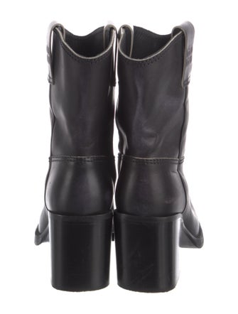 Miu Miu Leather Western Boots