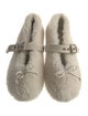 Miu Miu Shearling Mary Jane Flats