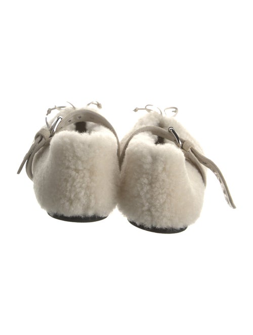 Miu Miu Shearling Mary Jane Flats