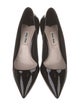 Miu Miu Patent Leather Crystal Embellishments Pumps