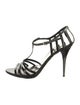 Miu Miu Patent Leather T-Strap Sandals