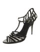 Miu Miu Patent Leather T-Strap Sandals