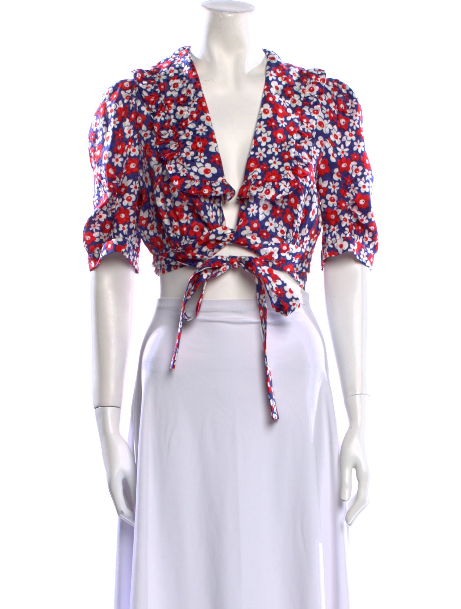 Miu Miu 2021 Silk Crop Top