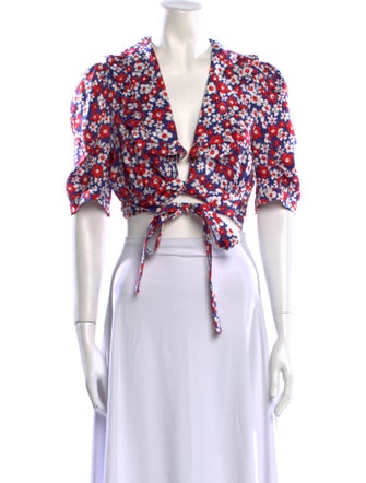 Miu Miu 2021 Silk Crop Top