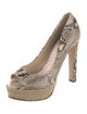 Miu Miu Snakeskin Animal Print Pumps