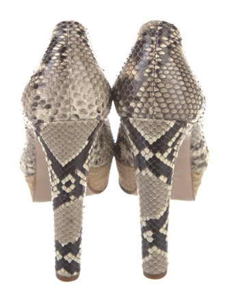 Miu Miu Snakeskin Animal Print Pumps