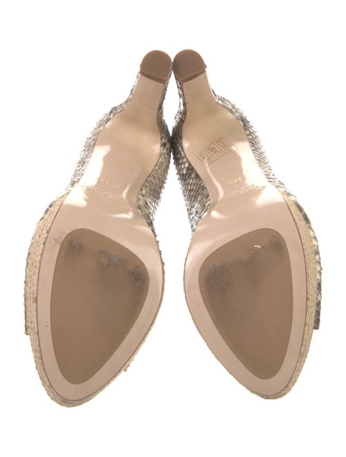 Miu Miu Snakeskin Animal Print Pumps