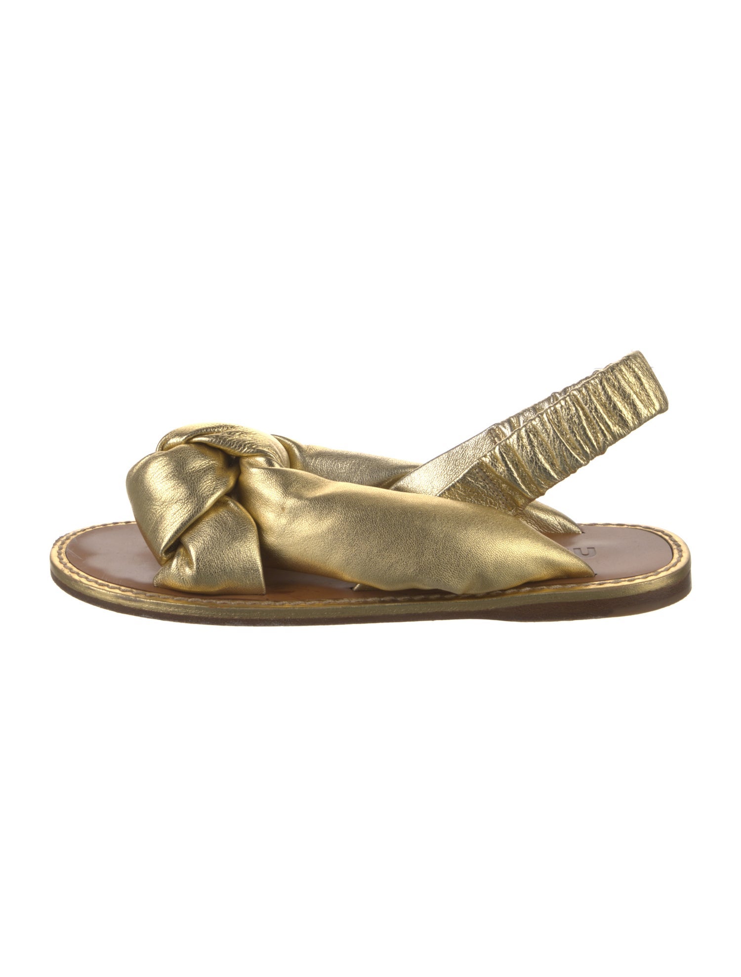 Miu Miu Leather Slingback Sandals