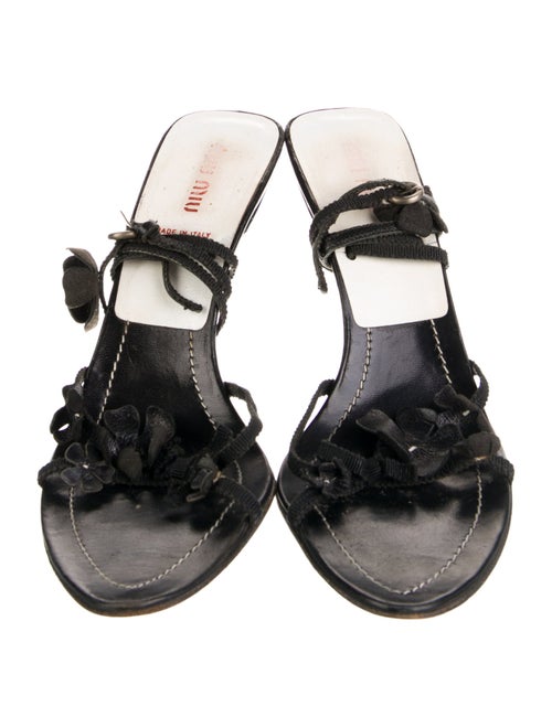 Miu Miu Leather Sandals