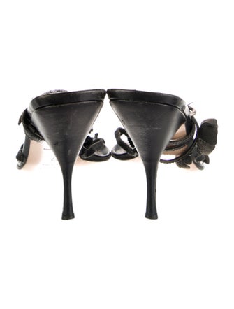 Miu Miu Leather Sandals
