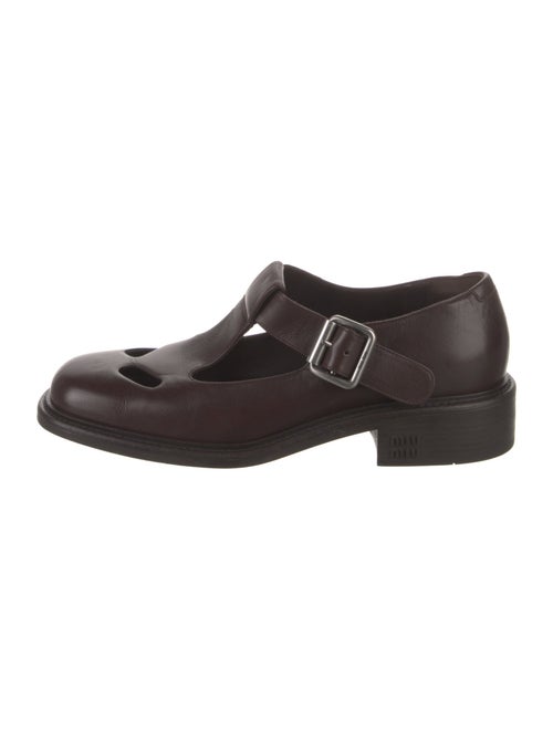 Miu Miu Leather Mary Jane Flats