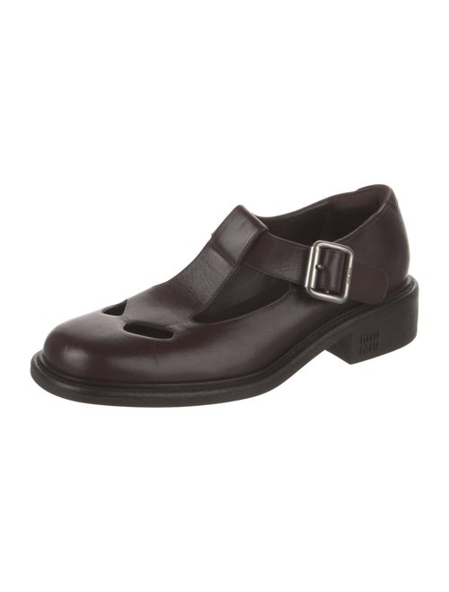 Miu Miu Leather Mary Jane Flats