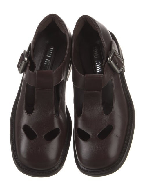Miu Miu Leather Mary Jane Flats