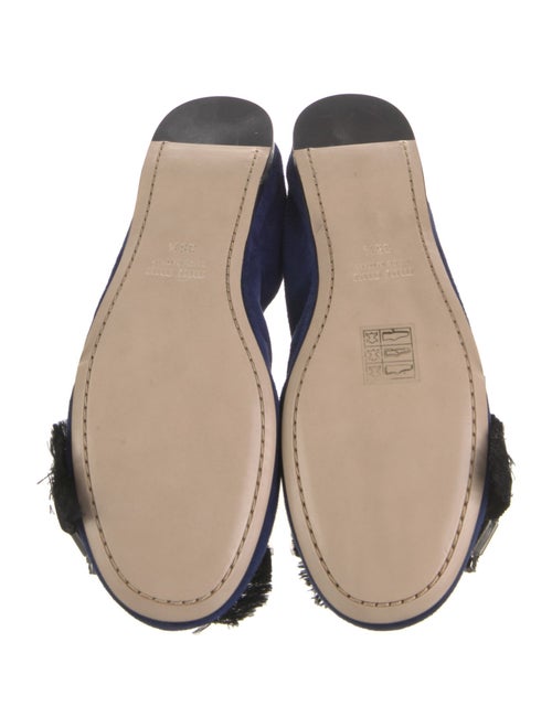 Miu Miu Suede Crystal Embellishments Flats