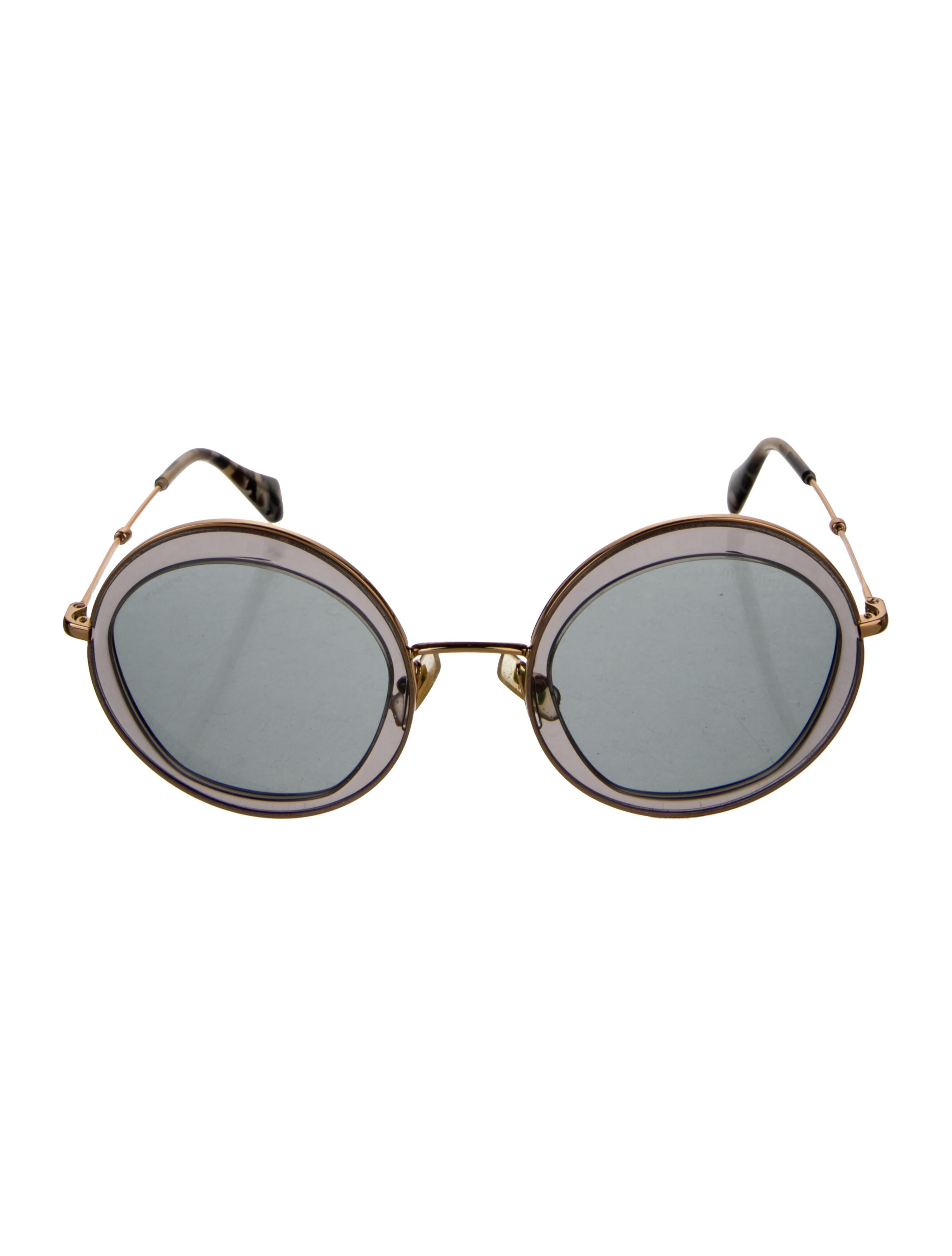 Miu Miu Round Tinted Sunglasses