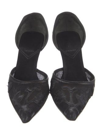 Miu Miu Mesh Mesh Accents D'Orsay Pumps