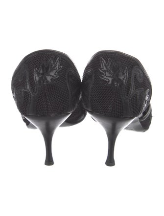 Miu Miu Mesh Mesh Accents D'Orsay Pumps