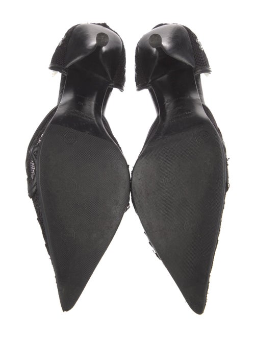 Miu Miu Mesh Mesh Accents D'Orsay Pumps