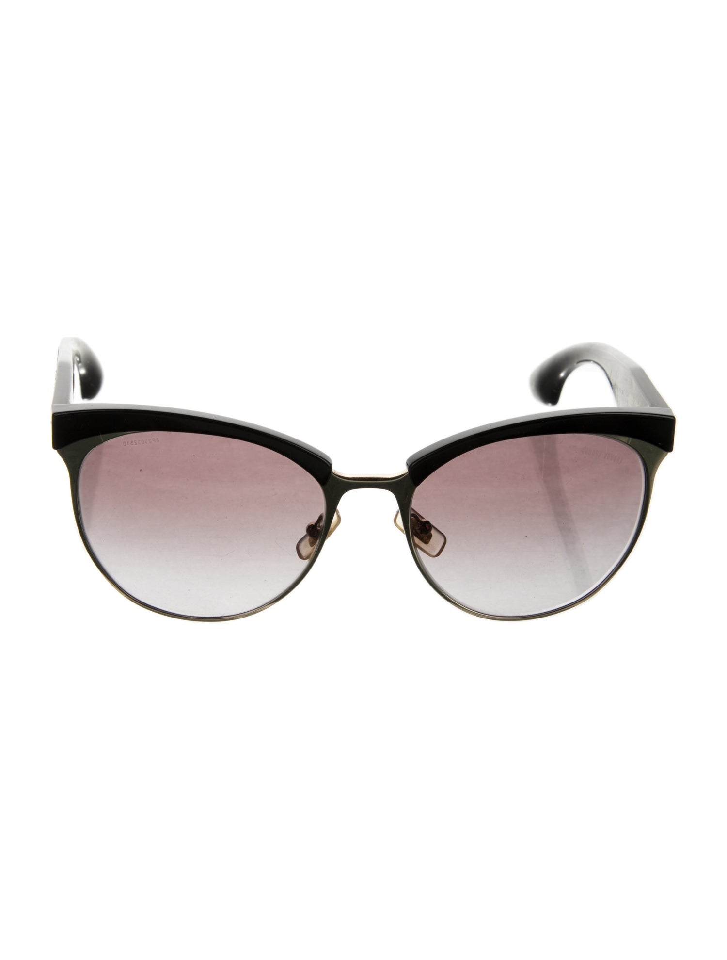 Miu Miu Round Gradient Sunglasses