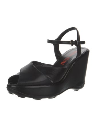 Miu Miu Leather Sandals