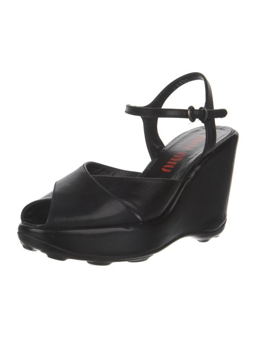 Miu Miu Leather Sandals