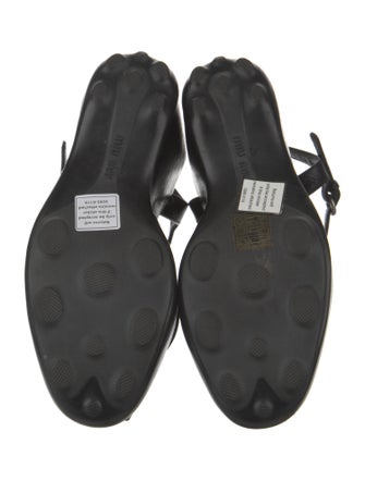 Miu Miu Leather Sandals