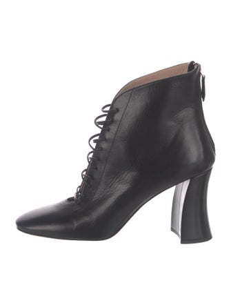 Miu Miu Leather Lace-Up Boots