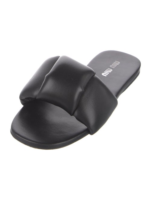 Miu Miu Leather Slides