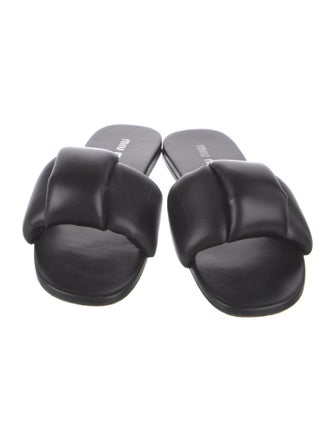 Miu Miu Leather Slides