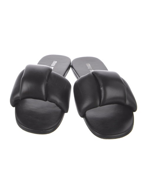 Miu Miu Leather Slides