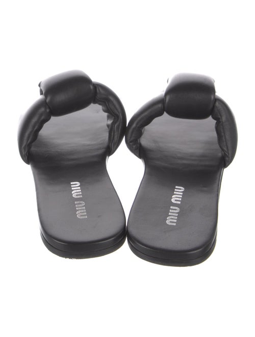 Miu Miu Leather Slides