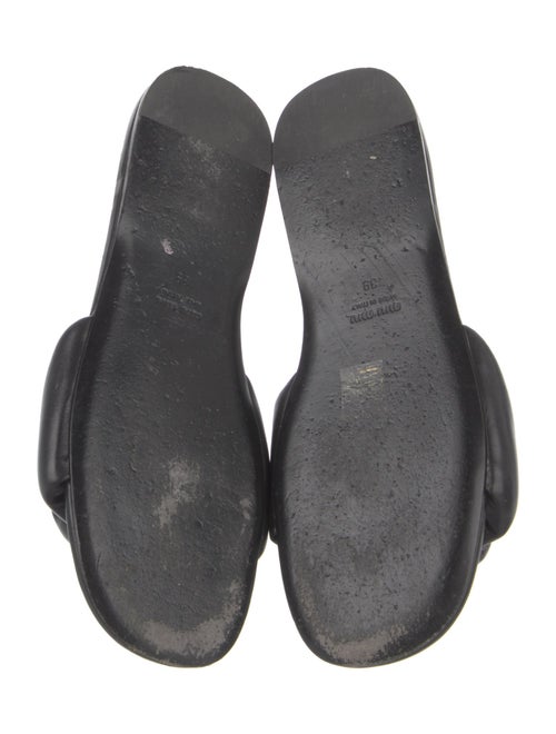 Miu Miu Leather Slides