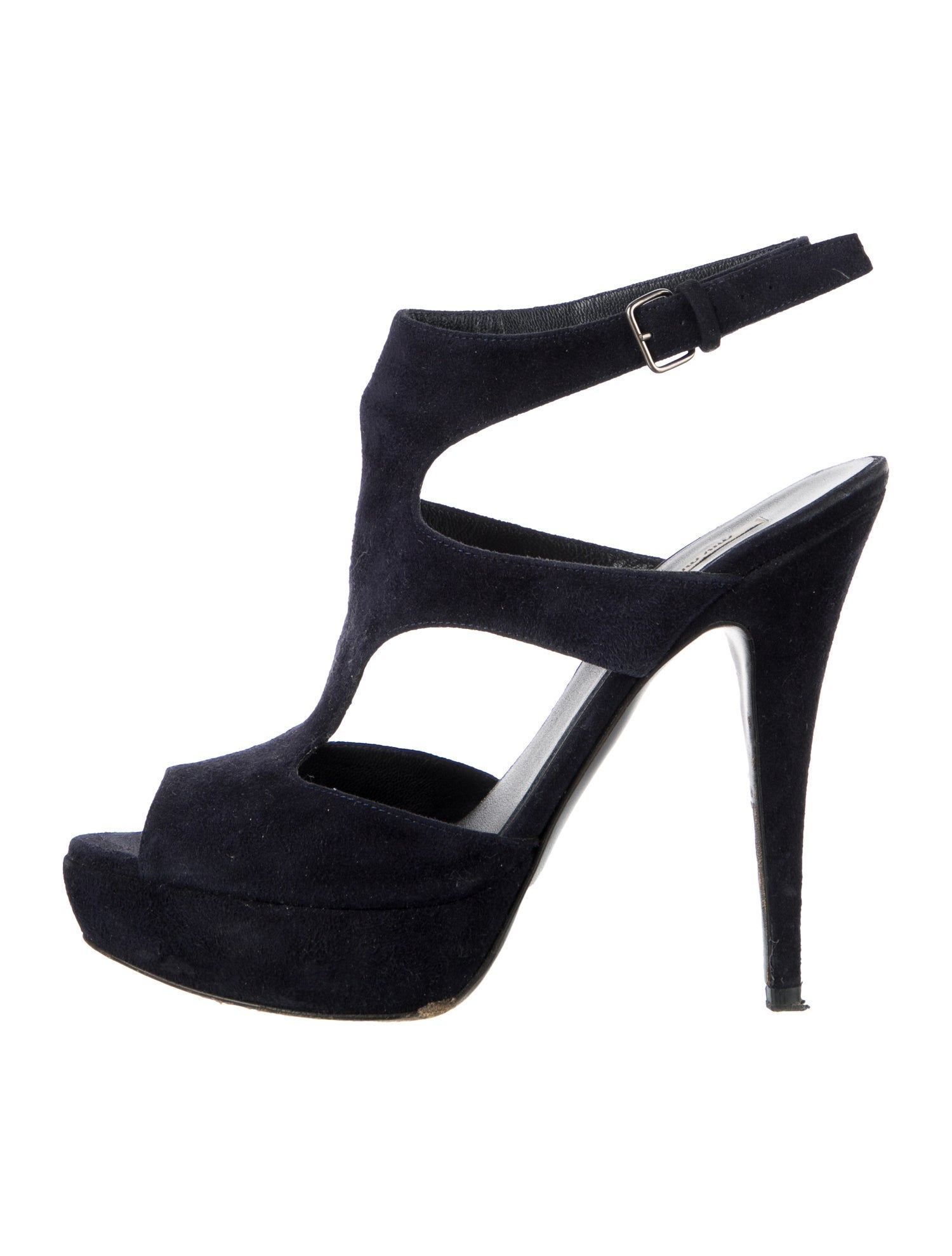 Miu Miu Suede T-Strap Sandals