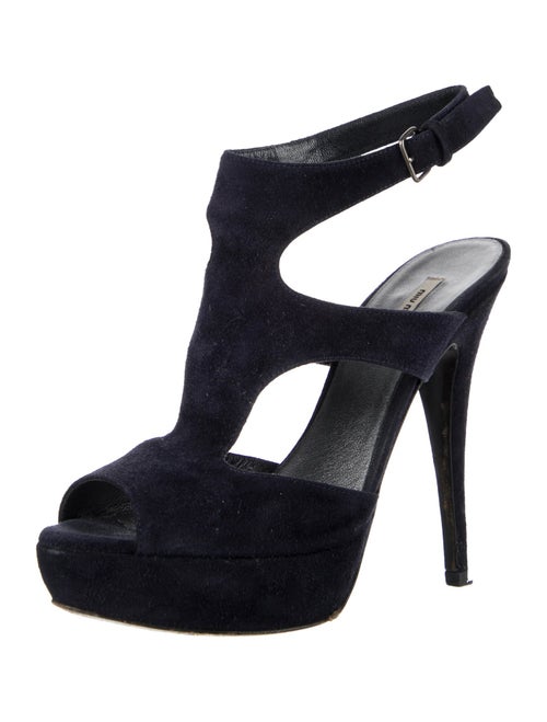 Miu Miu Suede T-Strap Sandals