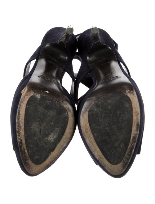 Miu Miu Suede T-Strap Sandals