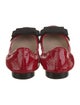 Miu Miu Patent Leather Bow Accents Ballet Flats