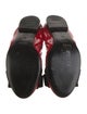 Miu Miu Patent Leather Bow Accents Ballet Flats