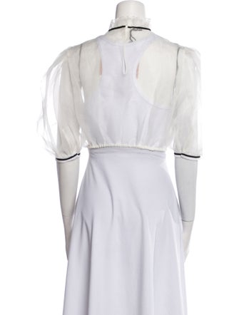 Miu Miu 2021 Organza Crop Top