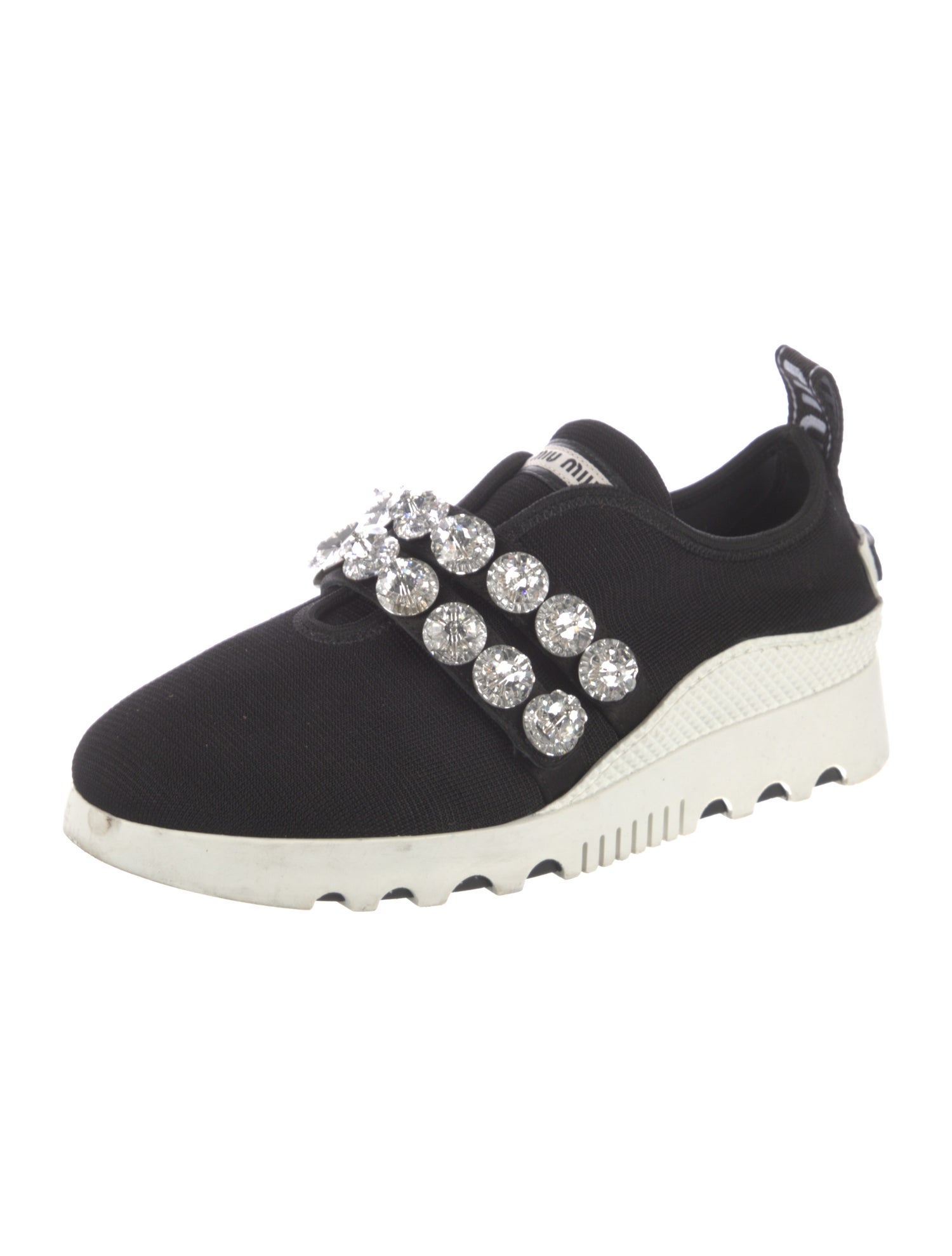 Miu Miu Crystal Embellishments Sneakers
