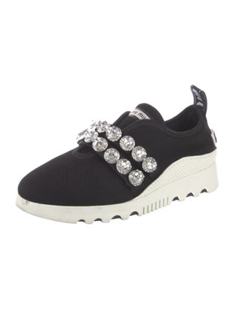 Miu Miu Crystal Embellishments Sneakers