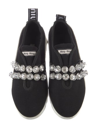 Miu Miu Crystal Embellishments Sneakers