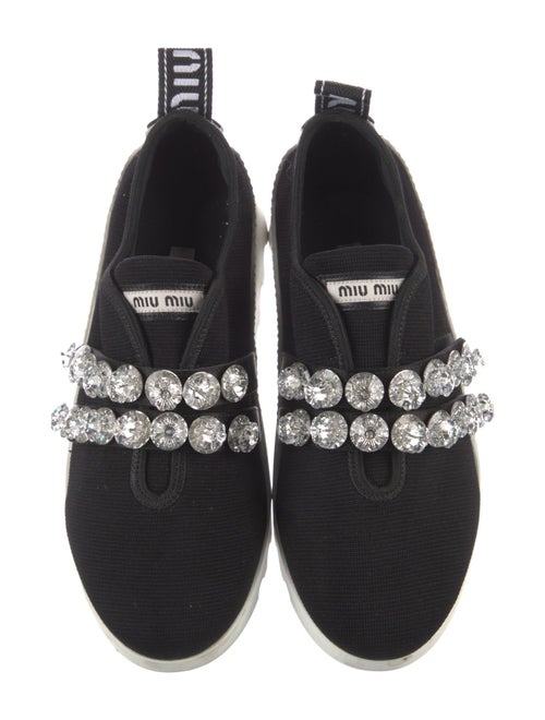 Miu Miu Crystal Embellishments Sneakers