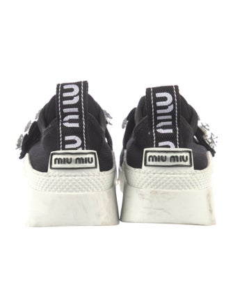 Miu Miu Crystal Embellishments Sneakers